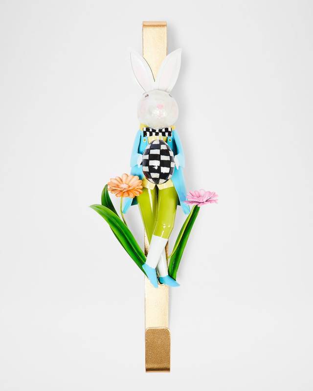 Calico Rabbit Wreath Hanger